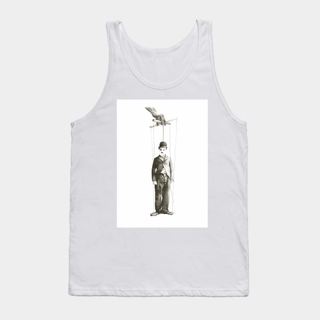 Charles Chaplin - God's marionette Tank Top by art-koncept